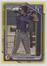 2024 Bowman Prospects Yellow Border 44/75 Spencer Nivens #BP-37 0su8