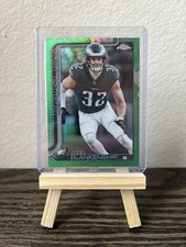 2025 Topps Chrome Football Reed Blankenship Green Leather #251 /99