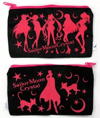 Sailor Moon Crystal Velour Pouch Capsule Toy Bag Charm Earphone Case