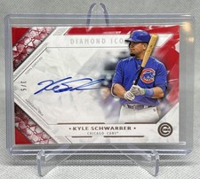 2018 Topps Diamond Icons Kyle Schwarber Autograph Red /5 Phillies WBC Auto