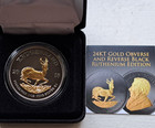2018 1 oz S. A. Krugerand .999 Fine Silver Black Ruthenium w/ Gold Highlights — photo 6