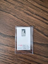 Statue of Liberty- Credit Suisse (In SEALED Assay) 1g Platinum Bar Vintage!