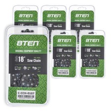 Full Chisel Chainsaw Chain 18 Inch .050 3/8 64DL for Echo Jonsered Makita 6 Pack