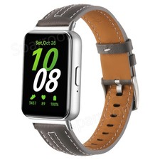 Leather Watch Band Strap For Samsung Galaxy Fit 3 SM-R390 Replacement Wristband