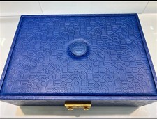 ROLEX ORIGINAL MASTERPIECE PEARL MASTER BLUE JEWELRY & WATCH LEATHER BOX