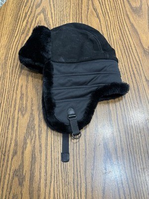UGG Genuine Shearling Trapper Hat Black Aviator Winter Hat  display picture 1