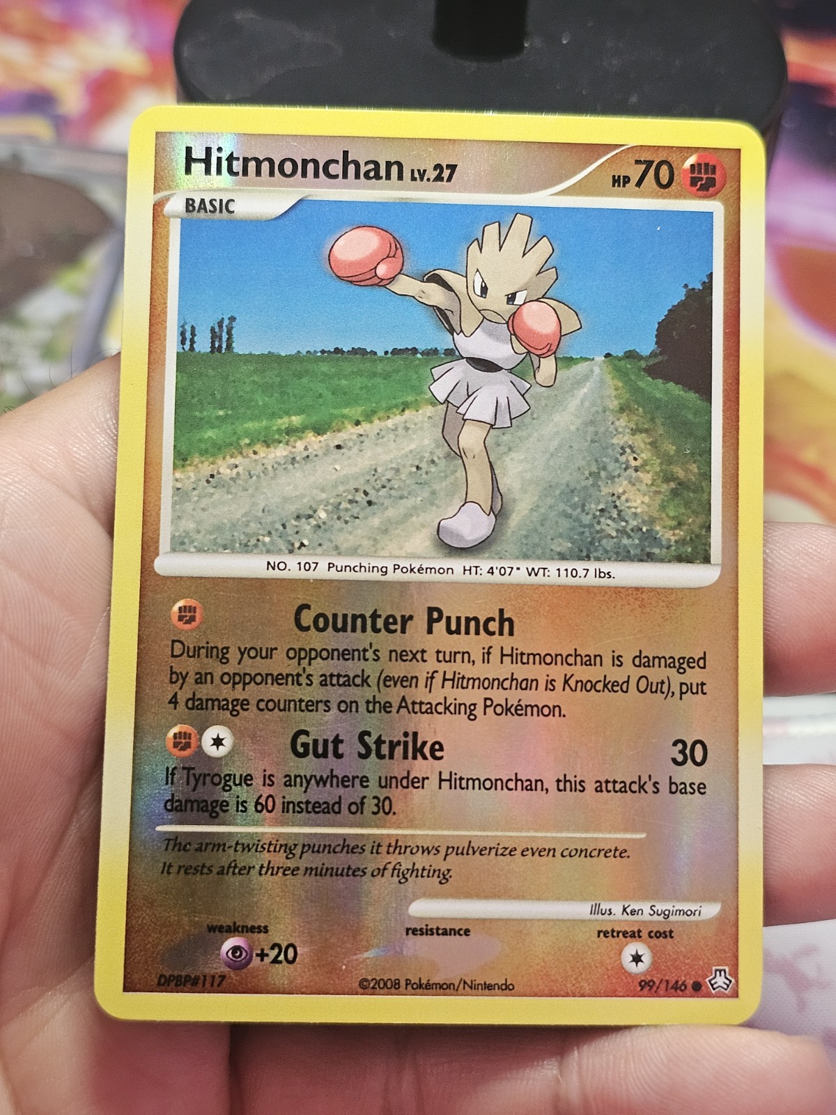 RAW! NM Hitmonchan Legends Awakened 99/146 Reverse Holo