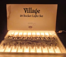 Department 56 Village 20 Socket Clip Bulbs Light Set- TESTED/WORKS Item 99278