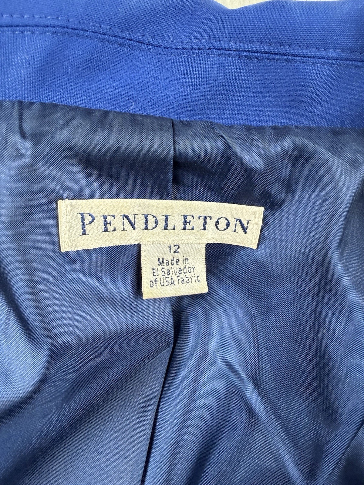 Pendleton Royal Blue Two Button Blazer Women’s Si… - image 7