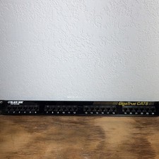 Black Box GigaTrue CAT6 24-Port RJ-45 1U 19 in Rackmount Patch Panel