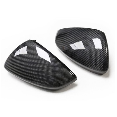 2X Kleben Spiegelkappen Real Carbon Für Audi A3 S3 8V 2012 2019 Mit Side Assist