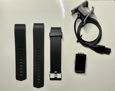 Fitbit Charge 2 Heart Rate Fitness Wristband, Black, Large US Version