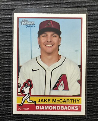 2025 Topps Heritage #473 Jake Mccarthy Arizona Diamondbacks SP