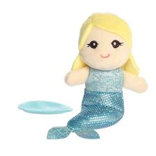 Aurora - Shoulderkins - 4" Aquamarine Mermaid Adorable Stuffed Animal