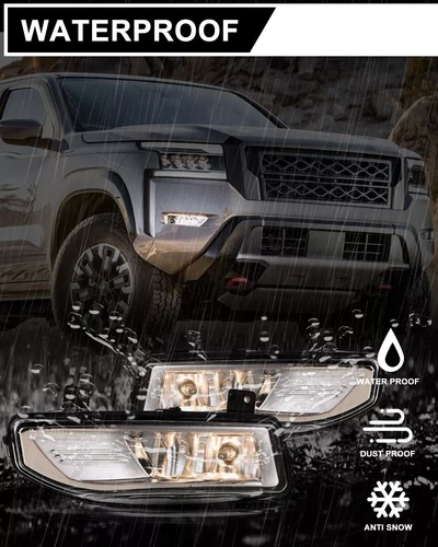 For 2020-2023 Nissan Titan Front Bumper Fog Lights Driving Lamps Left Right Side - Picture 8 of 19