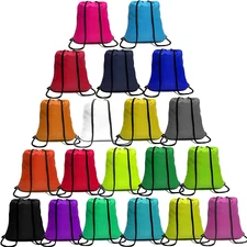 Drawstring Backpack Bulk Draw String Gym Bags Cinch Sack Nylon String