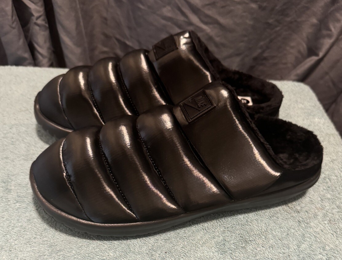 Nike Women's Burrow SE Triple Black Slippers/Slides (FZ7940