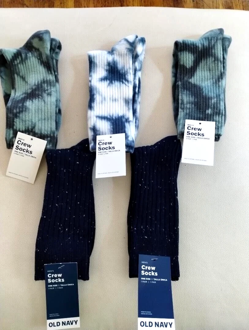 OLD NAVY Ribbed Crew Socks - One Size - 5 Pairs!!!!