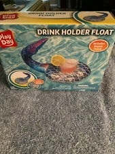 Swimming Pool Inflatable Drink Holder Float Cup Can Glitter Sparkles Play Day