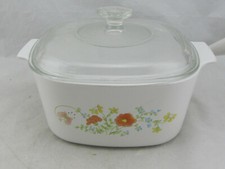 Corning Ware 3 Liter Wildfower Caserole Dish w/ Lid