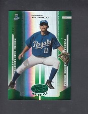 2004 LEAF CERTIFIED MATERIALS MIRROR EMERALD #288 ANDRES BLANCO 5/5