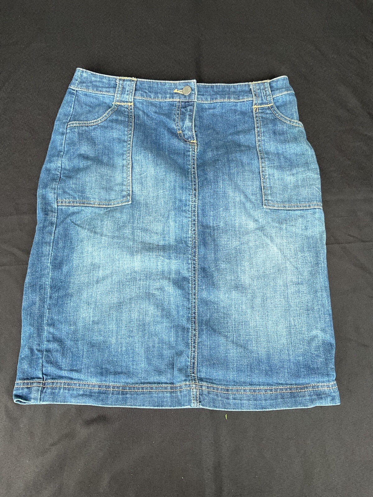 Y2K New York & Company Women’s Distressed Denim Pencil Skirt  Size 4 C399