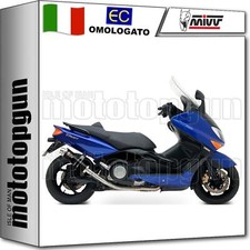 MIVV SCARICO COMPLETO OMOLOGATO GP INOX NERO YAMAHA T-MAX TMAX 500 2006 06