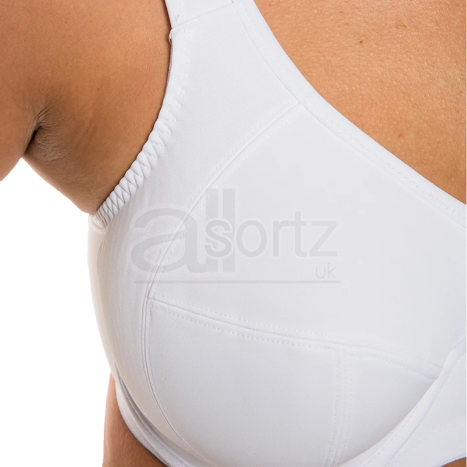 Ladies Gemm Sports Bra Active Support White Plus Size Underwired Womens UK New - image 3 of 4