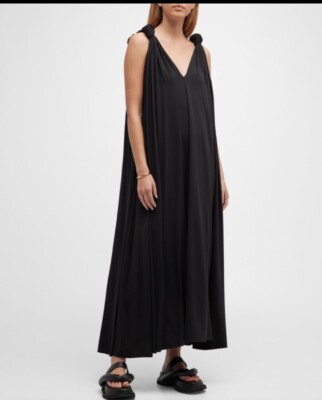 $1600 Jil Sander Fluid Maxi Dress with Knot Details New with tags. Size 4