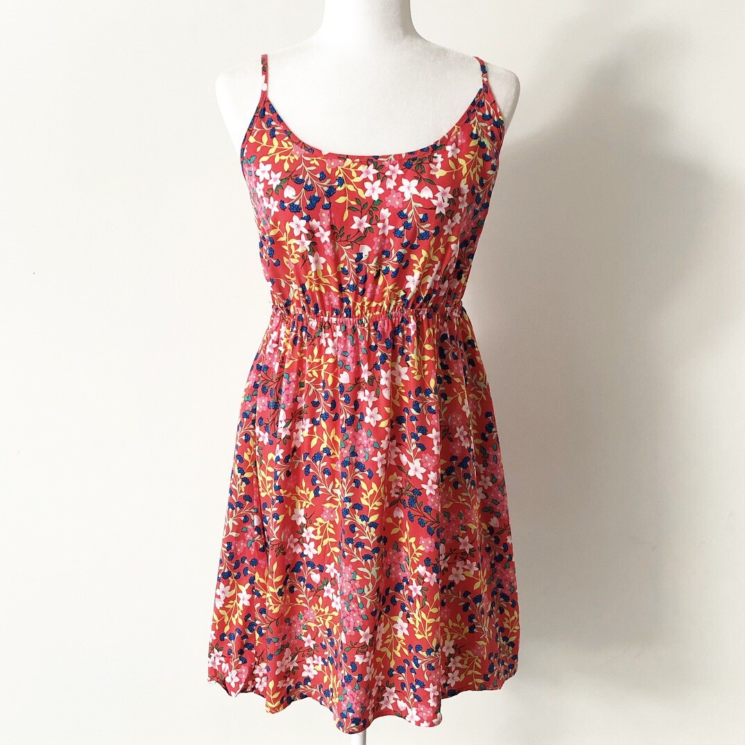 gap red floral dress Gap Factory Dresses | Gap Factory | Red Floral Print Cami Dress *Nwt* | Color: Red | Size: M