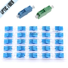 50Pcs LC to LC UPC APC Simplex Optic Fiber Connector Optical Adapter Coupler