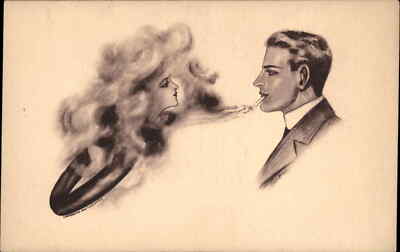 fantasy cigarette Smoking Fantasy Cigarette Woman Appears From Man's Smoke Cobb Shinn PC
