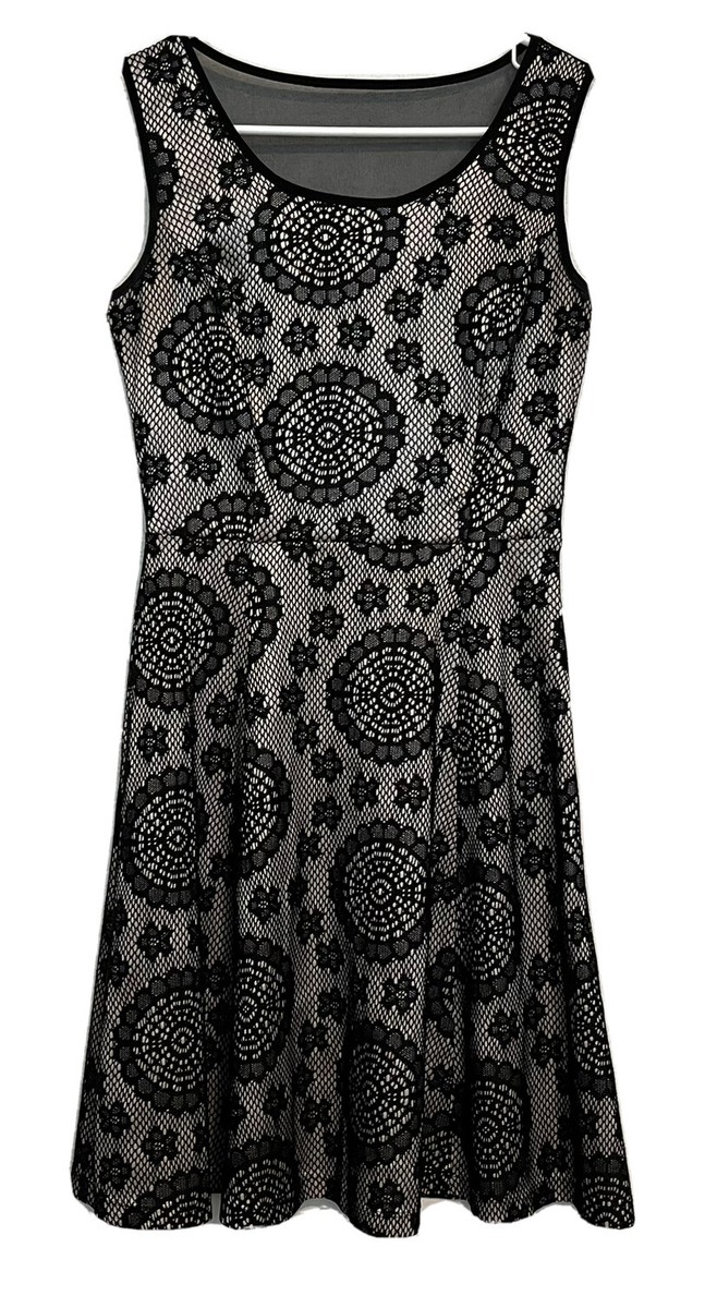 Enfocus Studio Black Lace Overlay Fit Flare Knee Length Dress Women Size 6 | eBay Enfocus Studio Black Lace Overlay Fit Flare Knee Length Dress Women Size 6 | eBay