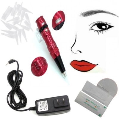 35000RPM Max Permanent Makeup Rotary Tattoo Machine Power Supply Needle Tip Kit