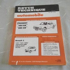 revue technique automobile 1980 - PEUGEOT 505 GR SR + évol R5 renault 5