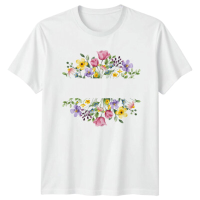 Floral Natur Frühling Blumen Unisex T-Shirt Männer Frauen Grafik Tee Geschenkidee