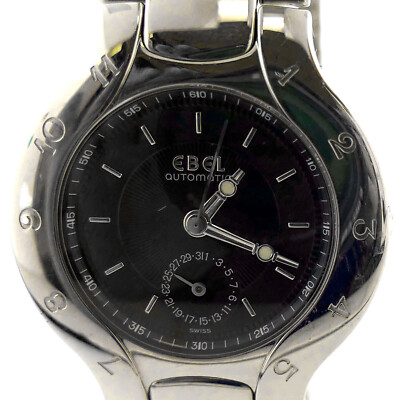 EBEL LICHINE 9963970 AUTOMATIC BLACK DIAL STAINLESS STEEL MIDSIZE