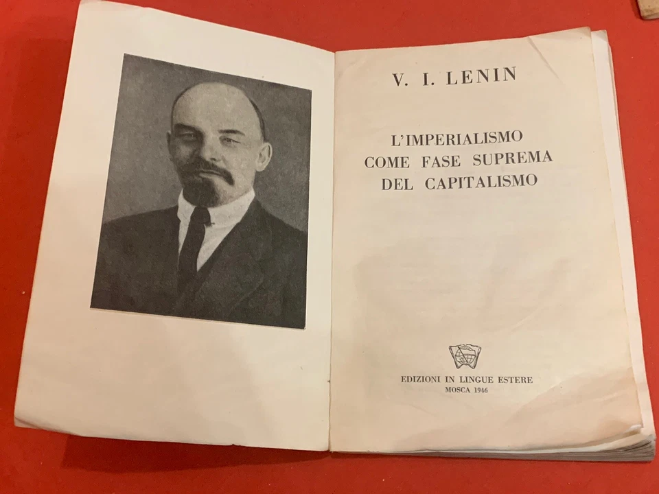 OLD ALBANIA BOOK-LENIN-L'IMPERALISMO COSE FASE SUPREMA DEL CAPITALISMO-MOSCA1946 - Image 3 of 4