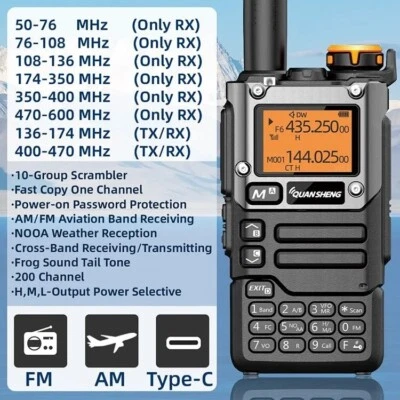 Quansheng UV-K5(8) EGZUMER 18 MHz - 1.3 GHz AM FM USB HAM Radio Transceiver