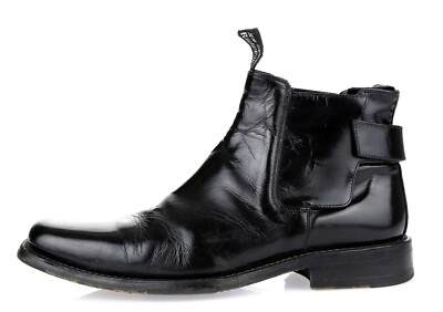 Mens Jean-Baptiste Rautureau Black Leather Ankle Boots Sz. 42