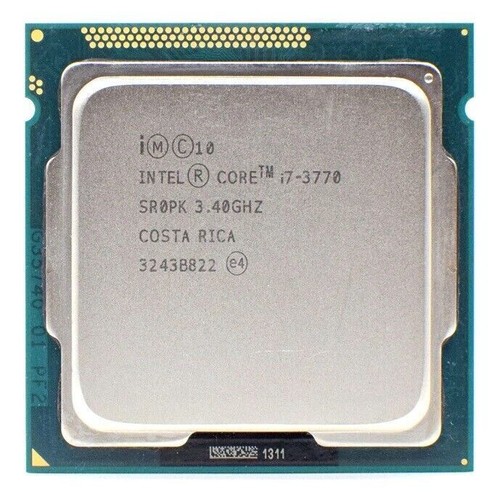 Processeur CPU Intel Core i7-3770 Quad Core, 3,4 GHz, 8 Mo de cache, 5 GT/s, SR0PK UK