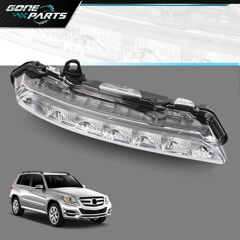 Luz de circulación diurna LED adecuada para Mercedes Benz C300 S550 GLK350 C250 Foto 2 de 4