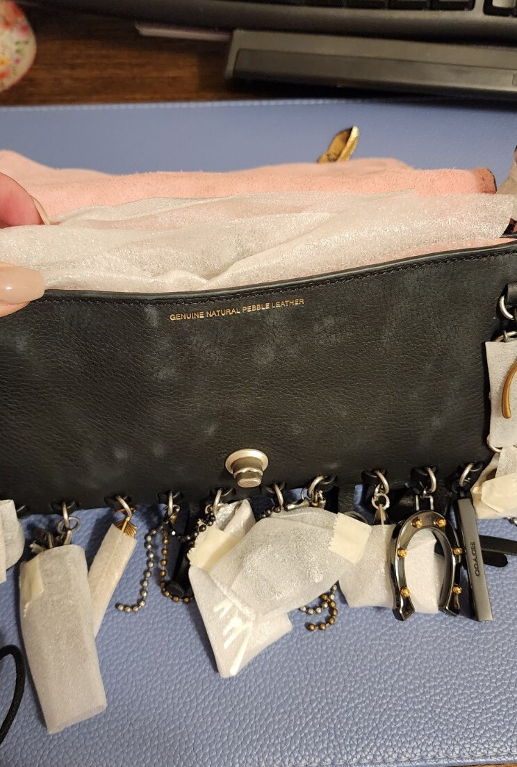 NWT COACH X ELVIS LEATHER POCKETBOOK WITH CHARMS | eBay