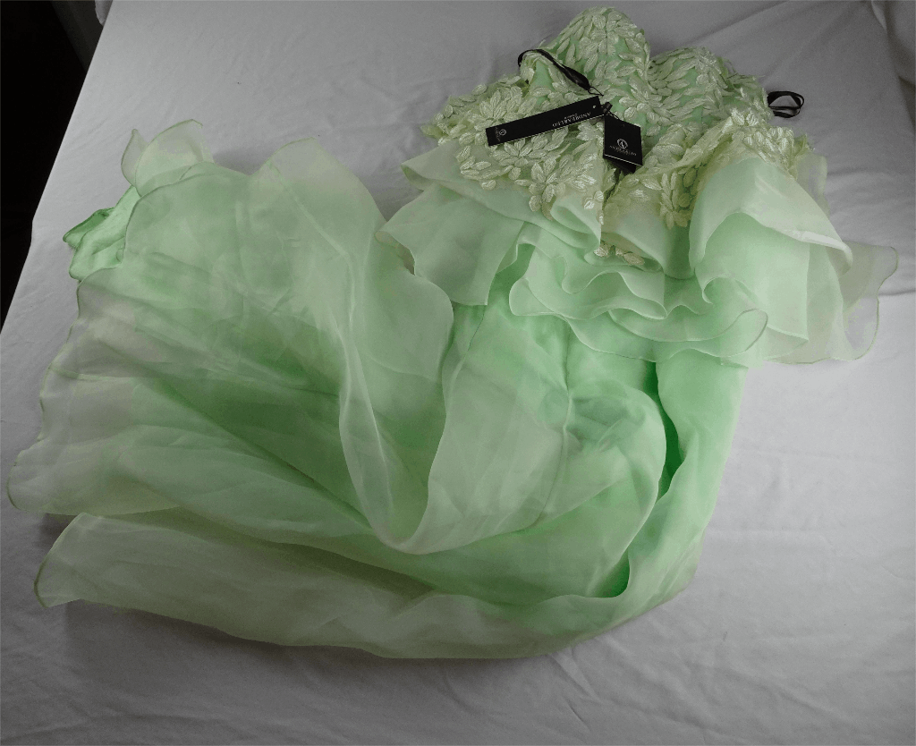 Andrea & Leo Couture Green Dress Size 6 | eBay