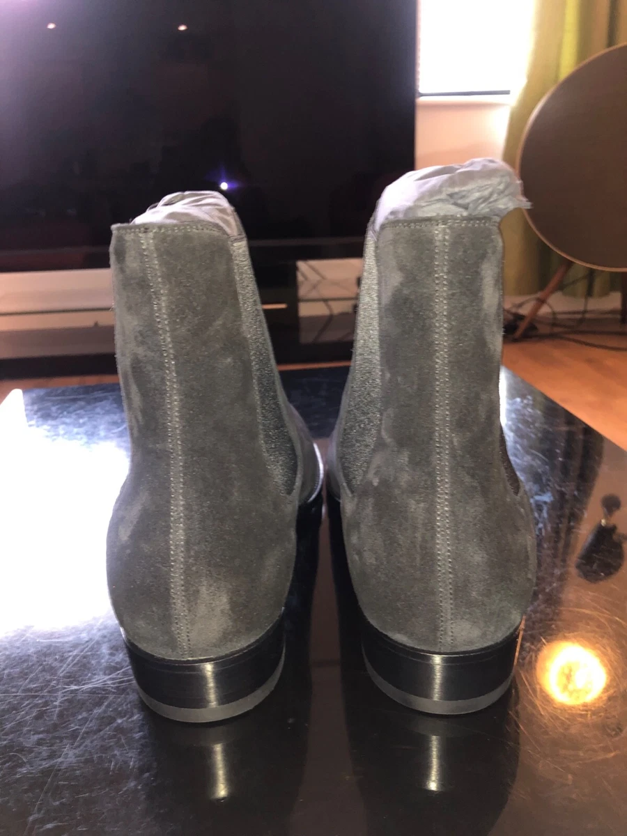Saint Laurent Mens Black Suede Wyatt Chelsea Boots eBay