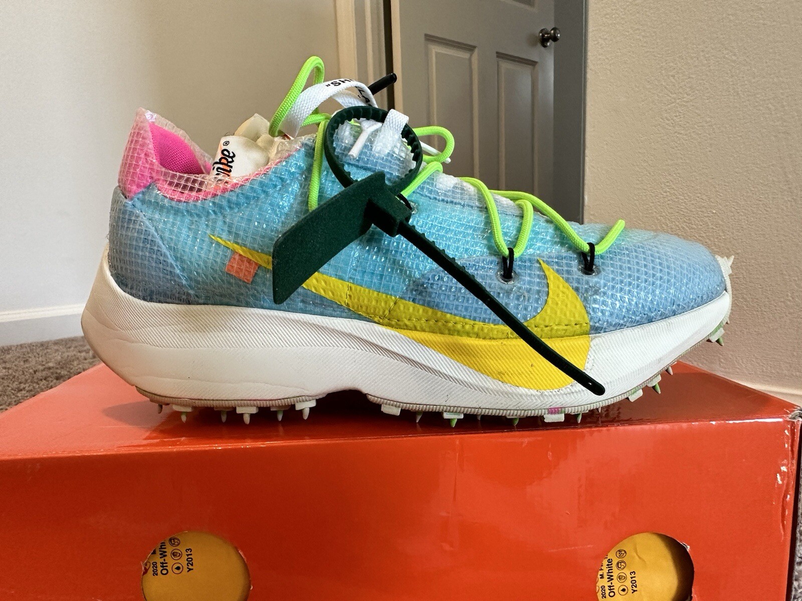 OFF WHITE X NIKE Taglia 9 5 Nike Off White x Vapor Street blu polarizzato W