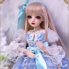 1/3 BJD Doll 24" Girl Doll Full Set with Dress Shoes Accessories Upgrade Makeup