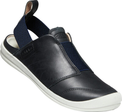 Keen Damen Slipper Lorelai 2 1024940 Schwarz, Leder, Wechselfußbett,GR.37,5