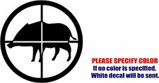 Vinyl Decal Sticker - Hog Hunting Car Truck Bumper Window Laptop JDM Fun 6"