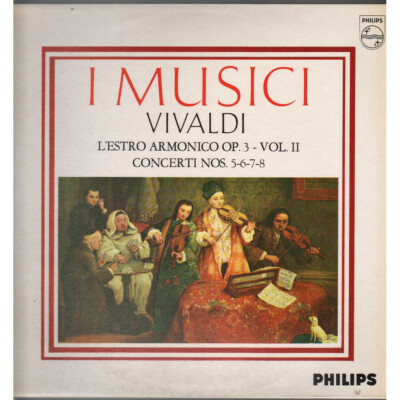 Vivaldi / I Musici  Lp L'Estro Harmonico, Op. 3 - Vol. II: Konzerte Nr. 5-6-7-8
